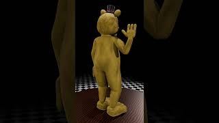 FredBear Model Updated! #fnaf #blender #analoghorror #fnafblender #fnafanimation