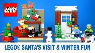 LEGO® Winter Fun 40124 and Santa’s Visit 40125 Seasonal Christmas 2015