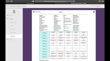 RenWeb Student Schedules