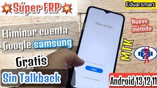 FRP Nuevo Gratis Como Eliminar cuenta Google Samsung Nuevo Metodo MTK a04 a02 a10s a03s a22