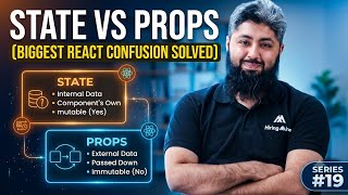 State vs Props (Biggest React Confusion Solved) | ReactJS Series#19