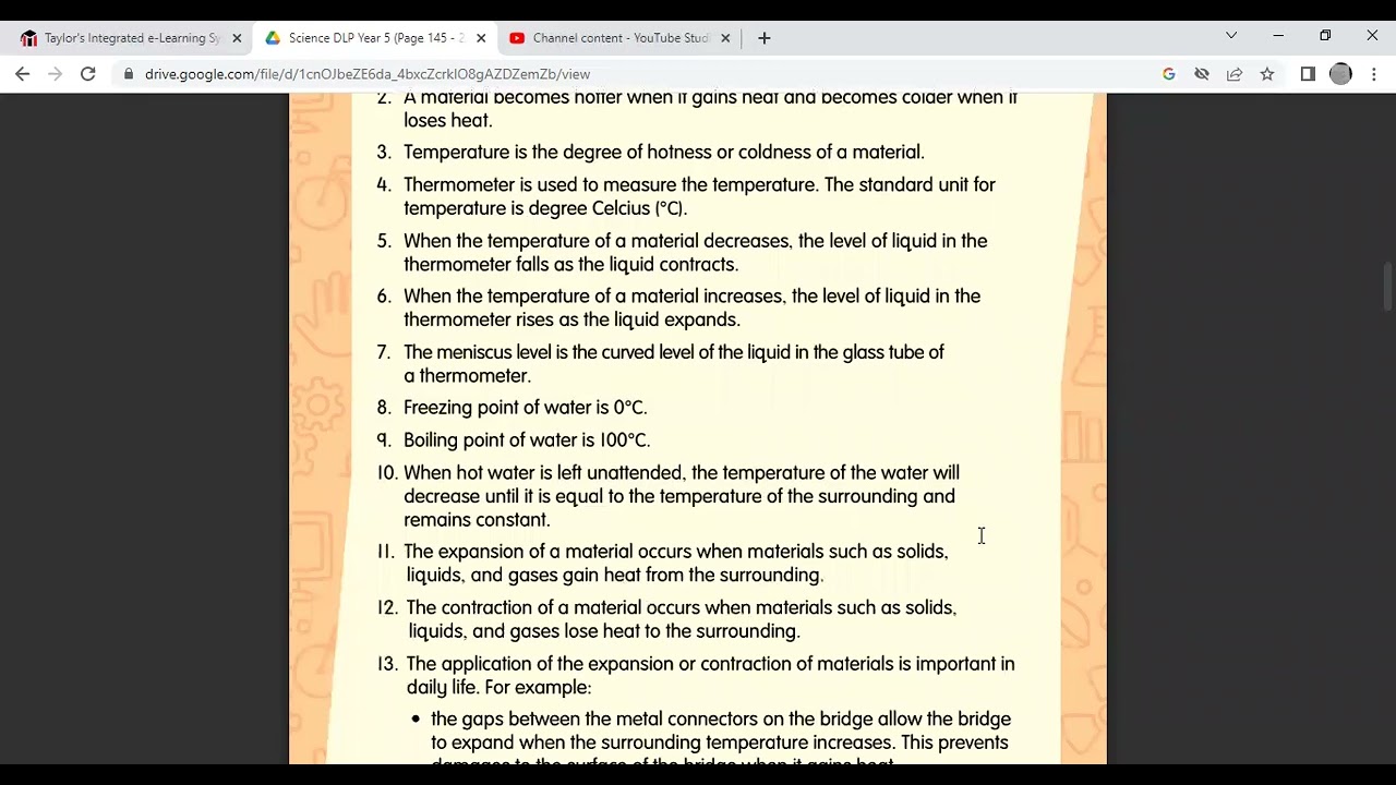 Review of Unit 6 Year 5