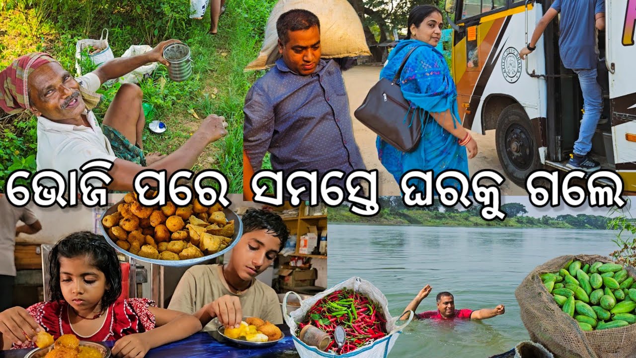 ଭୋଜି ପରେ ସମସ୍ତେ ଘରକୁ ଗଲେ l ନଦୀରେ ବୁଡିଲେ ହେଲା ମଠ ଖଟି l Gouranga Nayak Odia Vlogs