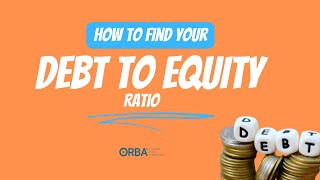 How to find your debt to equity ratio