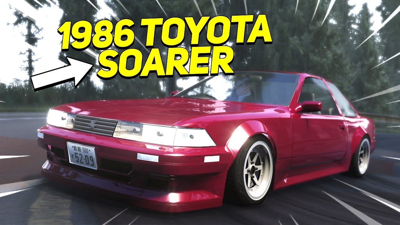 1986 Toyota Soarer Touge Drifting Uphill on Iri Pass | Assetto Corsa ...