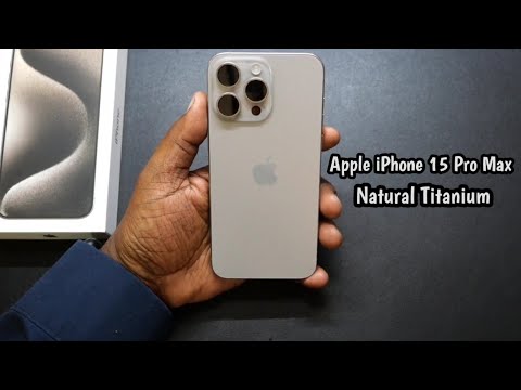 Natural Titanium iPhone 15 Pro Max Unboxing 🤩 By @enfliquecreative ⁣⁣  #iphone15pro #apple #iphone15 #naturaltitanium