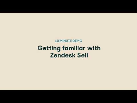 Zendesk Sell Overview