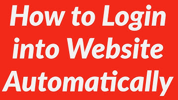 How to Login into Website Automatically Using VBA