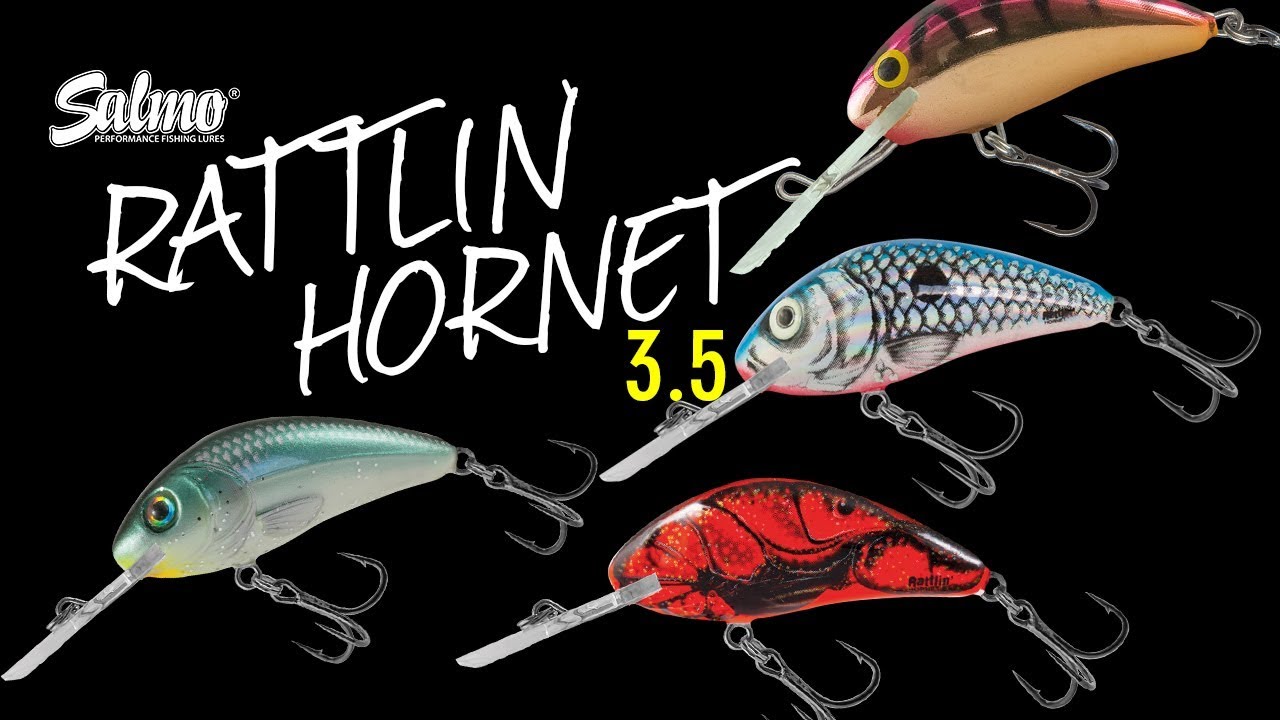 Vobler Salmo Rattlin Hornet 3.5F Chartreuse Blue 3.5cm 3.1g