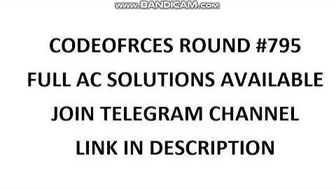 CODEFORCES ROUND #795 SOLUTIONS || JOIN TELEGRAM CHANNEL