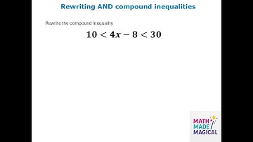 How to Rewrite AND Compound Inequalities | Algebra Made Easy