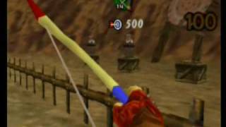 Zelda OoT Gerudo Horseback Archery Range score 2000