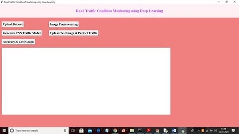 CAPSTONE PROJECT ROAD TRAFFIC CONDITIONS MONITORING USING DEEP LEARNING