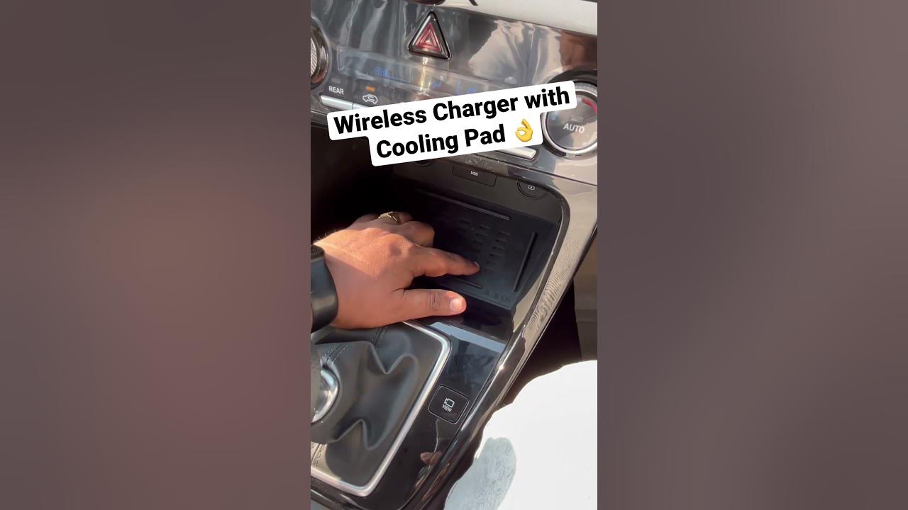 Wireless Charger with Cooling Pad is Must in Cars 👌❤️ 