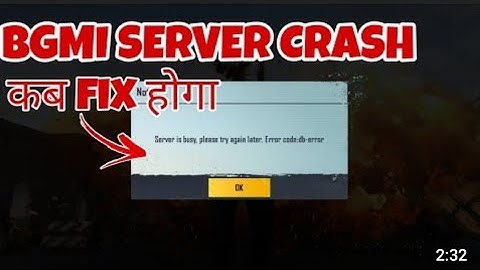 BGMI Server Crash | How To Fix Bgmi Server Error Problem