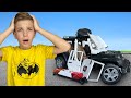 Mark takes care about minicars. Monster trucks vs police cars