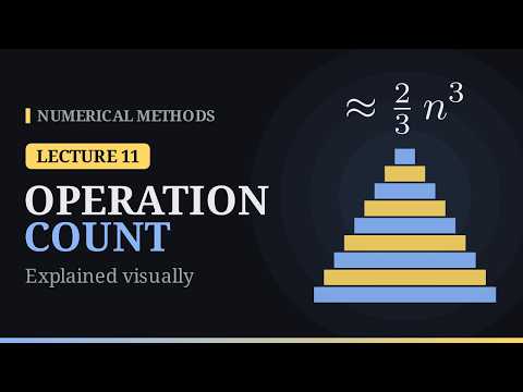 Operation Count of Gaussian Elimination Explained Visually | Numerical Methods – Lecture 11