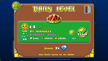 “e4” By IriswolfX [All 2 Coins] | Daily #89 - Geometry Dash