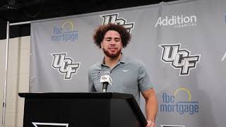 UCF 41, SMU 19 - RB Isaiah Bowser Press Conference ⚔️🐎🏈
