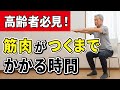 【シニア向け】筋トレをして筋肉がつくまでにはこれくらいかかります。