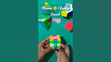 How To Make Flower 🌼 Checker Board On Rubik