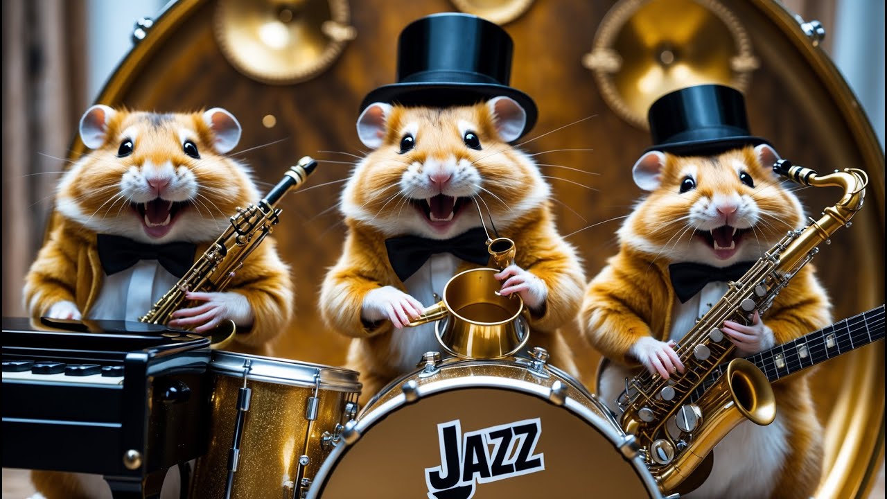 🔴🐹🎷Live Performance Guaranteed to Make You Happy: Cuteness and Dixieland Jazz Collide!