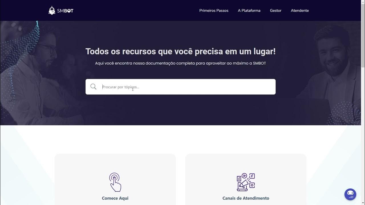 Apresentação da Plataforma de Tutoriais - SMBOT 