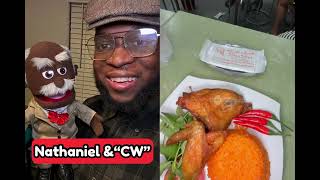 Nathaniel & CW Sees “Rain Fried” Chicken Being Made