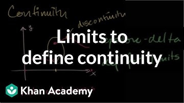 Limits to define continuity