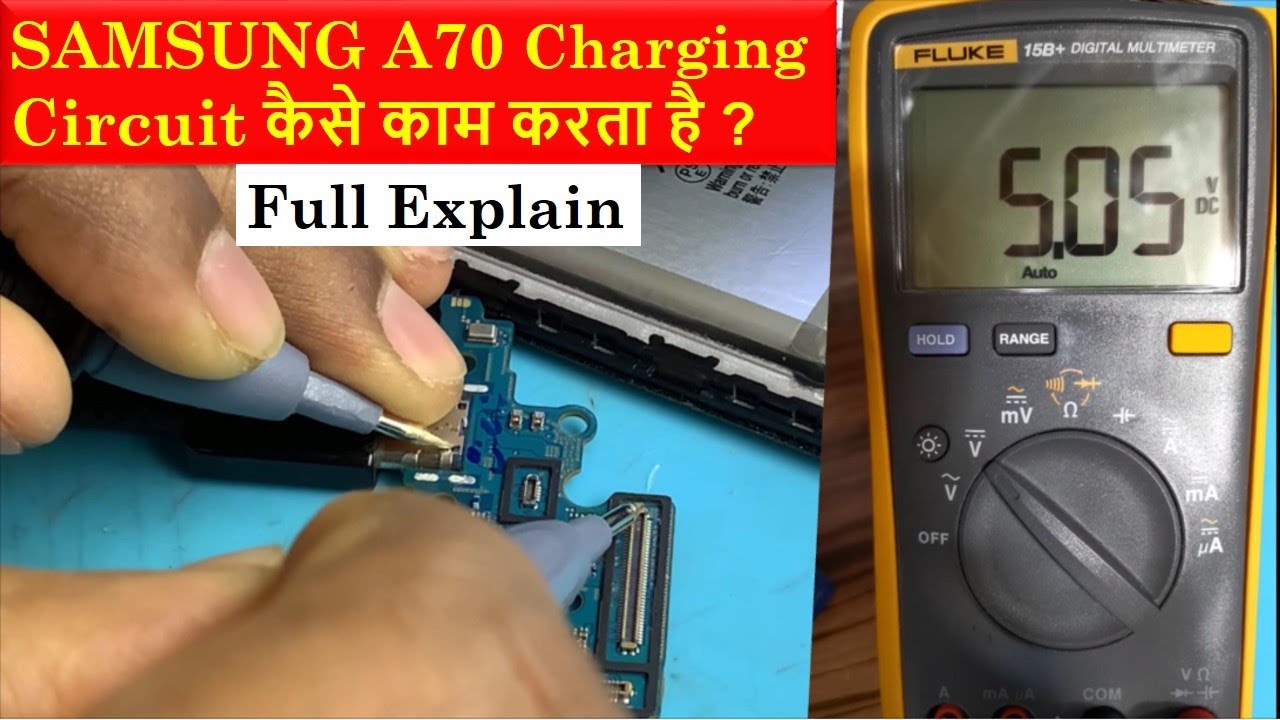 Решение для зарядки Samsung A70 (полное объяснение схемы зарядки и ремонта)