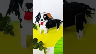 A cute little paper dog🐕  #Shorts #diycraft #diy #creative #papercraft