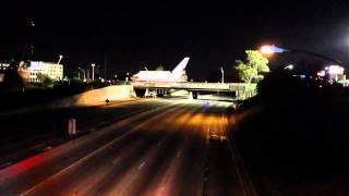 Space Shuttle Endeavour Crosses the 405