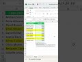 How to SUM Cells by Color in Excel | SUBTOTAL Function #excel #shorts #subtotal #exceltips