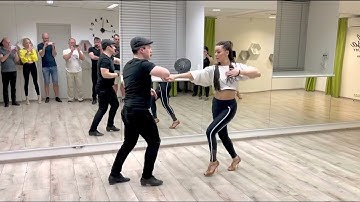 Salsa partnerwork by Alina & Eddie in Tallinn