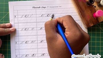 Real time Copperplate Calligraphy Basic cum Revision session Part 2