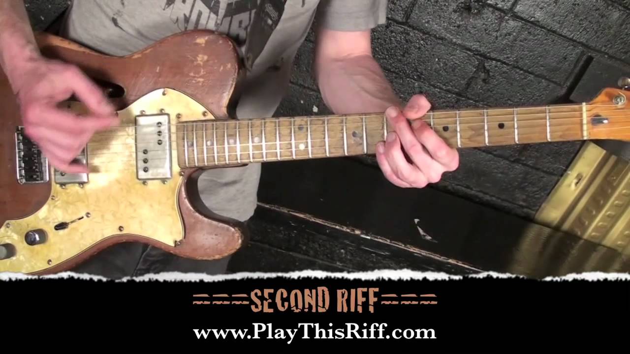 RED FANG PlayThisRiff.com guitar lesson "Prehistoric - YouTube