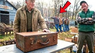 The Auction Laughed at the $55 He Paid for a Rusted Transit Case — Then the Compass Settled