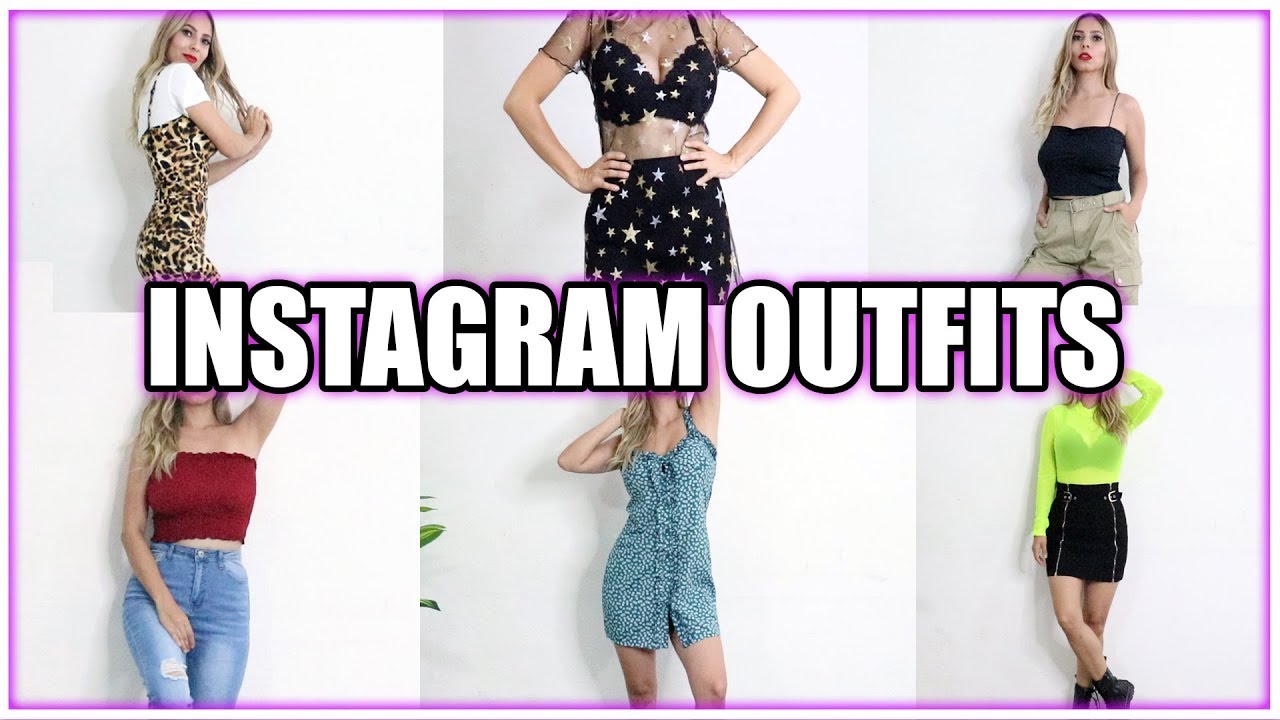 INSTAGRAM OUTFITS CON ROPA BARATA | HAUL SHEIN | Key Riqué - YouTube