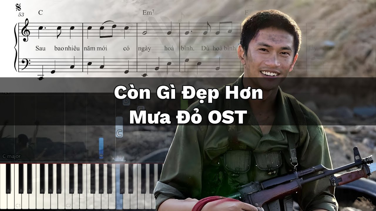 Còn Gì Đẹp Hơn - Nguyễn Hùng - Mưa Đỏ OST | Hướng Dẫn Piano Kèm Sheet Nhạc VanDT Còn Gì Đẹp Hơn - Nguyễn Hùng - Mưa Đỏ OST | Hướng Dẫn Piano Kèm Sheet Nhạc VanDT
