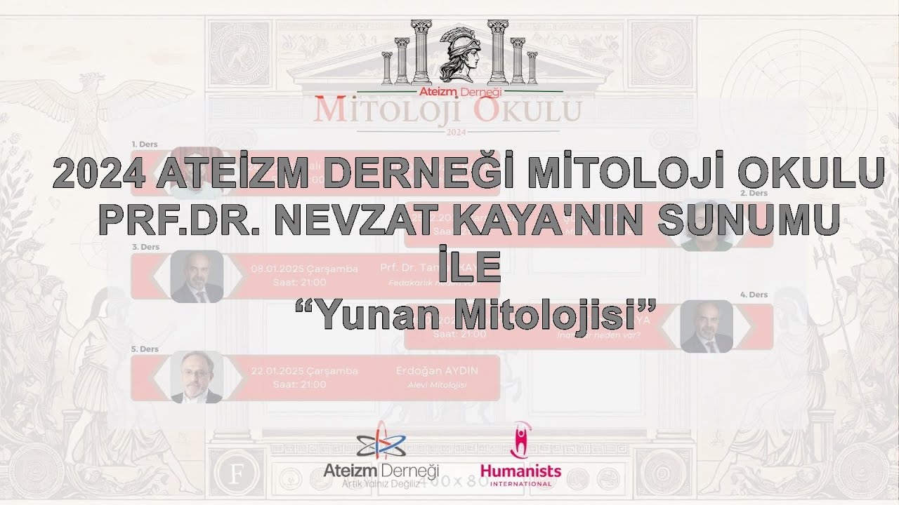 YUNAN MİTOLOJİSİ -  Prof. Dr. Nevzat Kaya - AD MİTOLOJİ OKULU - Ders#1