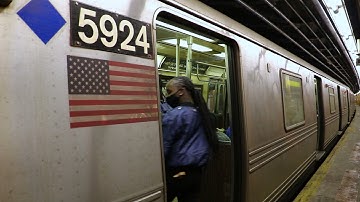 MTA New York City Subway: Brooklyn-bound R46 C Train via the D Line at the 155 Street Station.