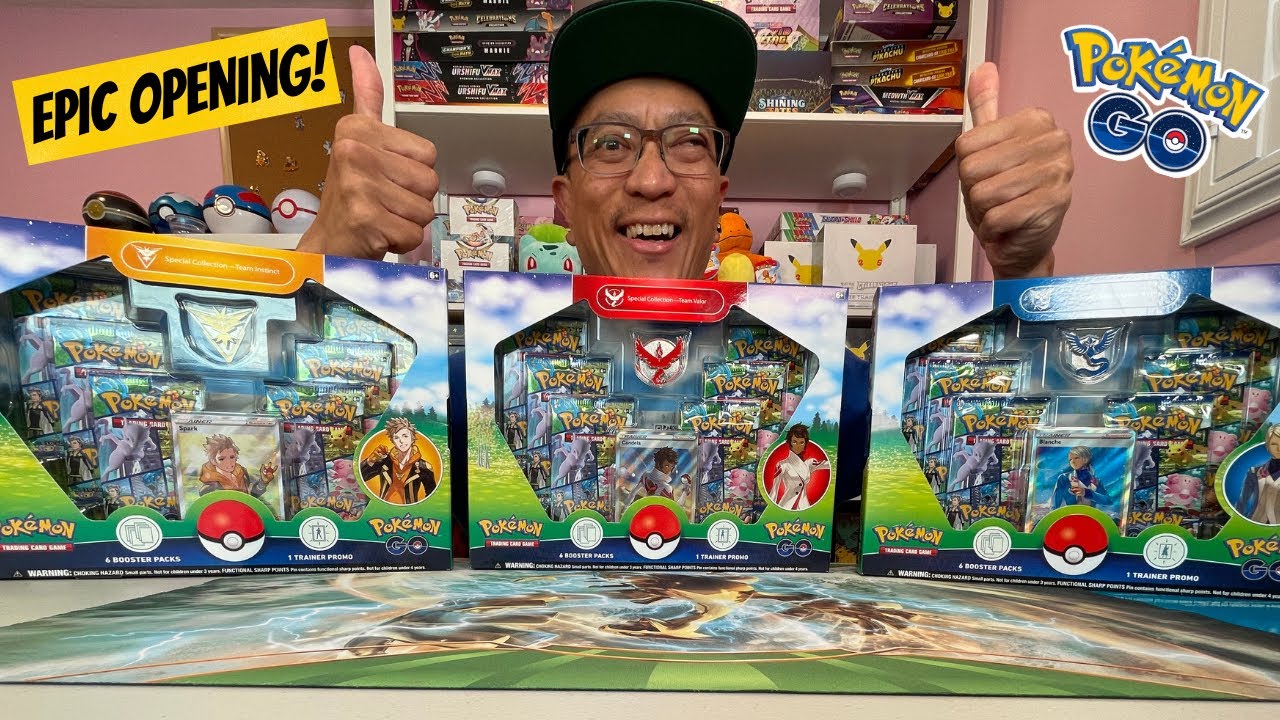 *NEW* Opening All Pokemon Go Special Team Collection Boxes of Team Valor, Instinct & Mystic Cards!