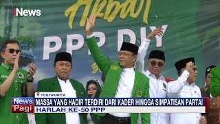 Puluhan Ribu Massa Hadiri Puncak Harlah ke-50 PPP di Yogyakarta #iNewsPagi 10/01
