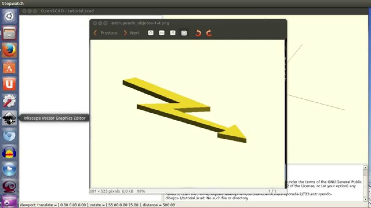 Tutorial openscad 2: Extruyendo dibujos (I) (22/28) - YouTube