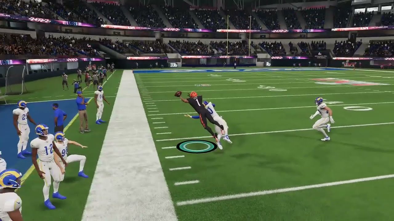 Ja'Marr Chase Epic One Handed Catch Madden 22!