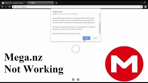 Mega.nz Failed to load, (Website Not working) 2025 [Resolved] DNS Settings