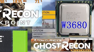 Intel xeon x58 w3680 4.0 gHz and GTX 1060 6GB overclock test in games