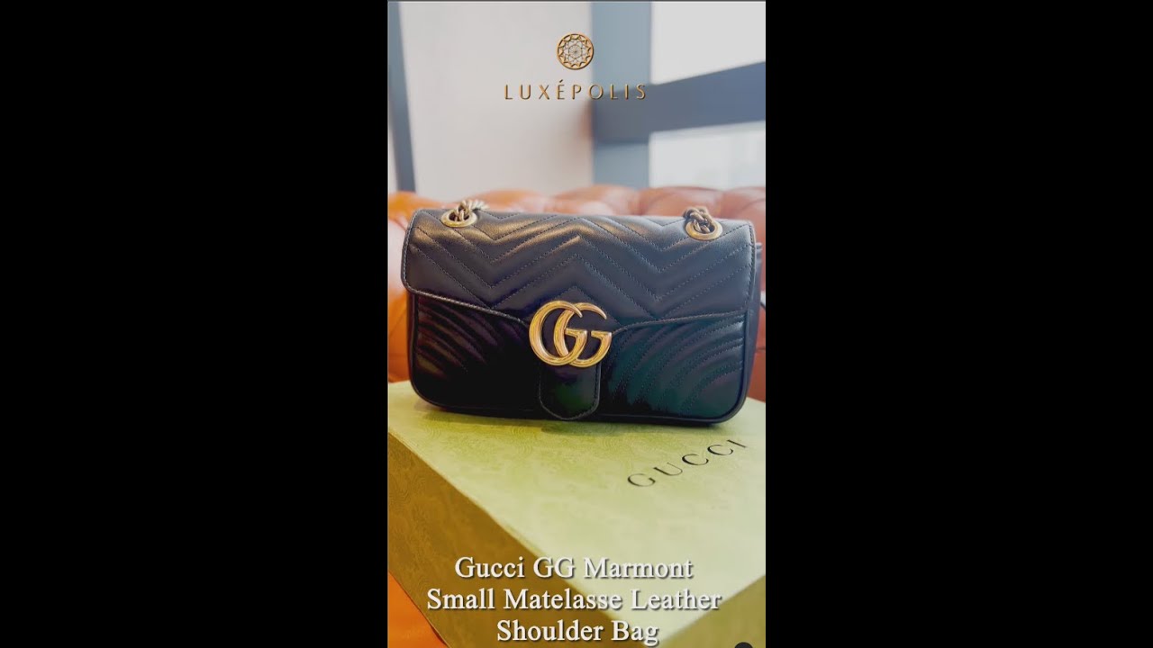 NewArrivals -GUCCI GG Marmont Small Matelasse Leather Shoulder Bag