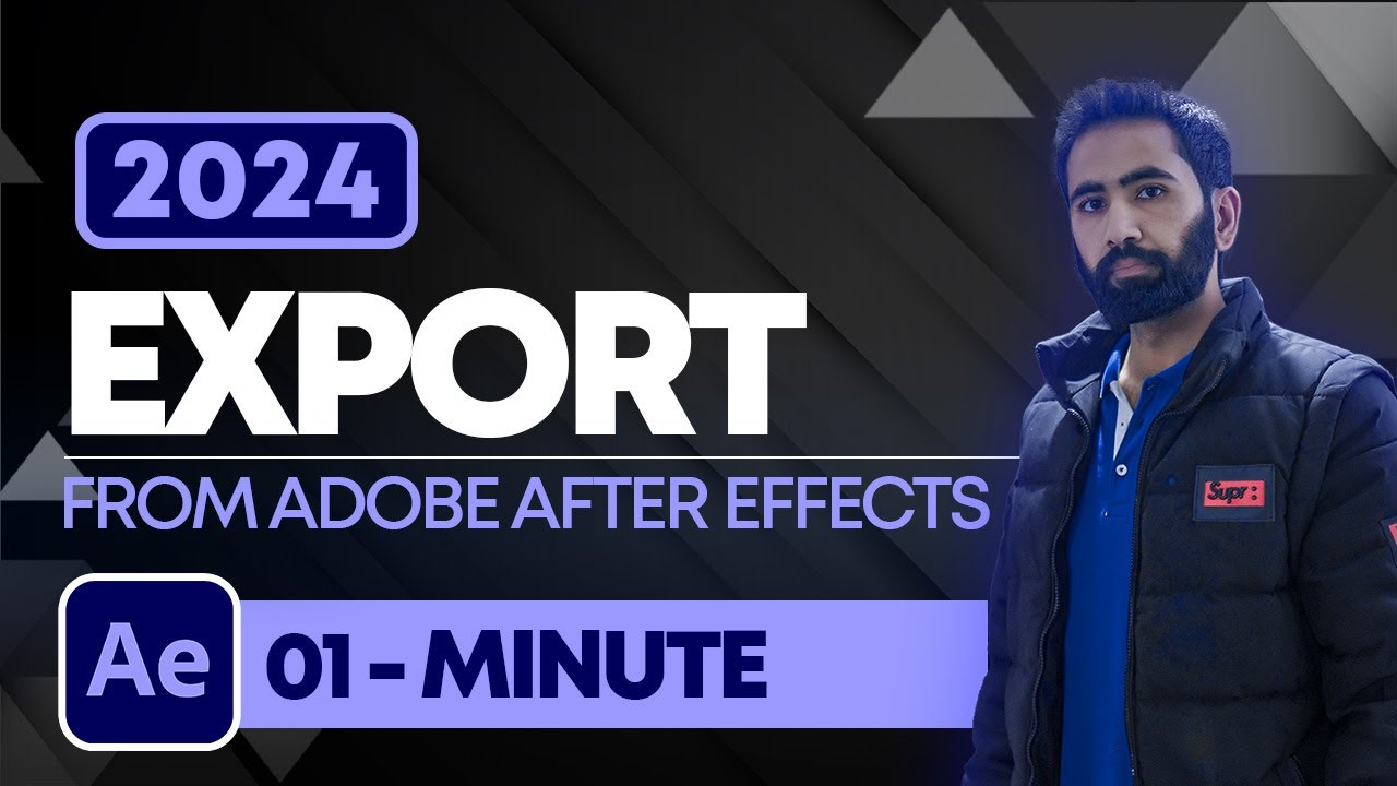 How to Export from Adobe After Effects 2024 | Export Settings in After ...