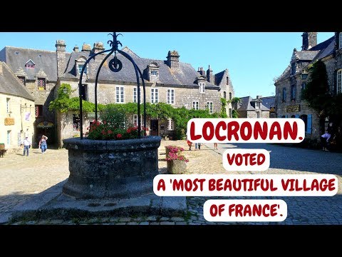 LOCRONAN. BRITTANY. VOTED A 'MOST BEAUTIFUL VILLAGE OF FRANCE' . BRITTANY CAMPER VAN ROAD TRIP.